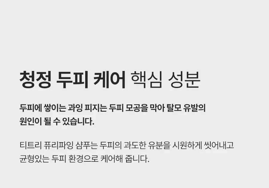 [피지순삭/탈모증상완화] 아로마티카 티트리 퓨리파잉 샴푸 400ml (단품/더블기획/리필) 상세페이지 8